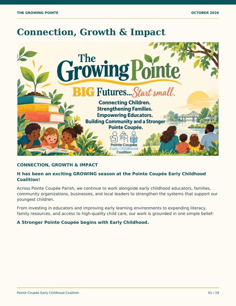 Cover of The Growing Pointe, October 2026